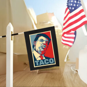Anti Trump, TACO Trump Always Chickens Out 2025 Flag