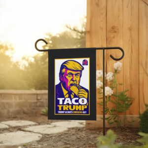 Anti-Trump TACO, Trump Chickens Out Poster, No Kings March Flag
