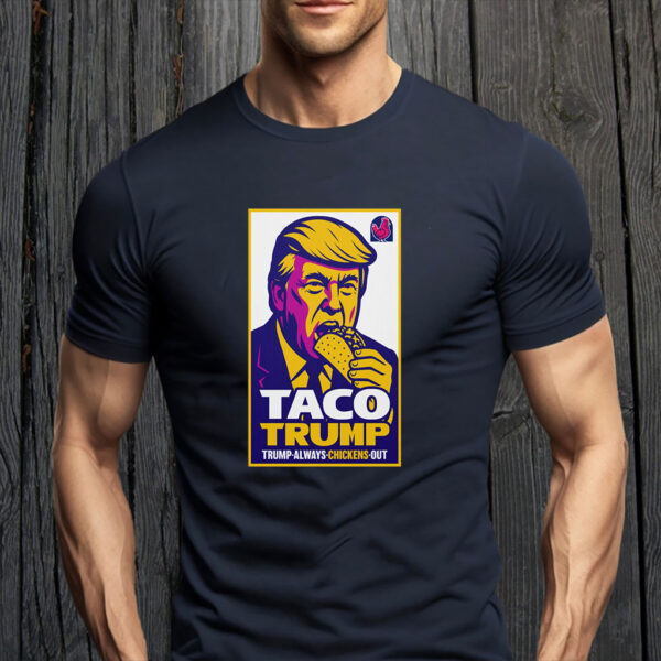 Anti-Trump TACO, Trump Chickens Out Poster, No Kings March T-Shirt