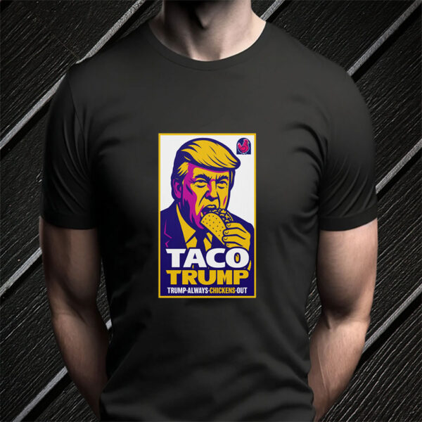 Anti-Trump TACO, Trump Chickens Out Poster, No Kings March T-Shirt