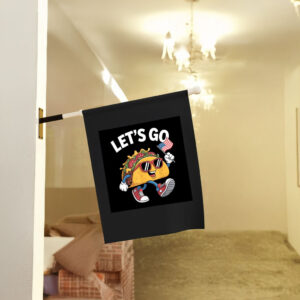 Funny Let’s Go Taco, American Flag Food 2025 Flag