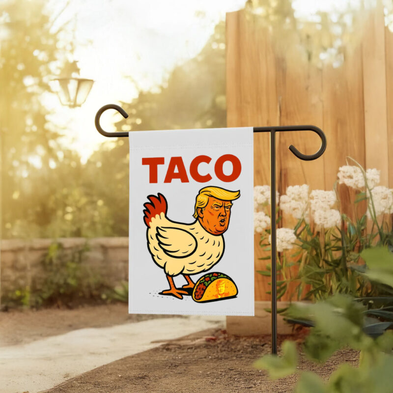 Official Trump Always Chickens Out Taco Flag