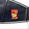 Official Trump Always Chickens Out Taco Sticker & Car Magnet