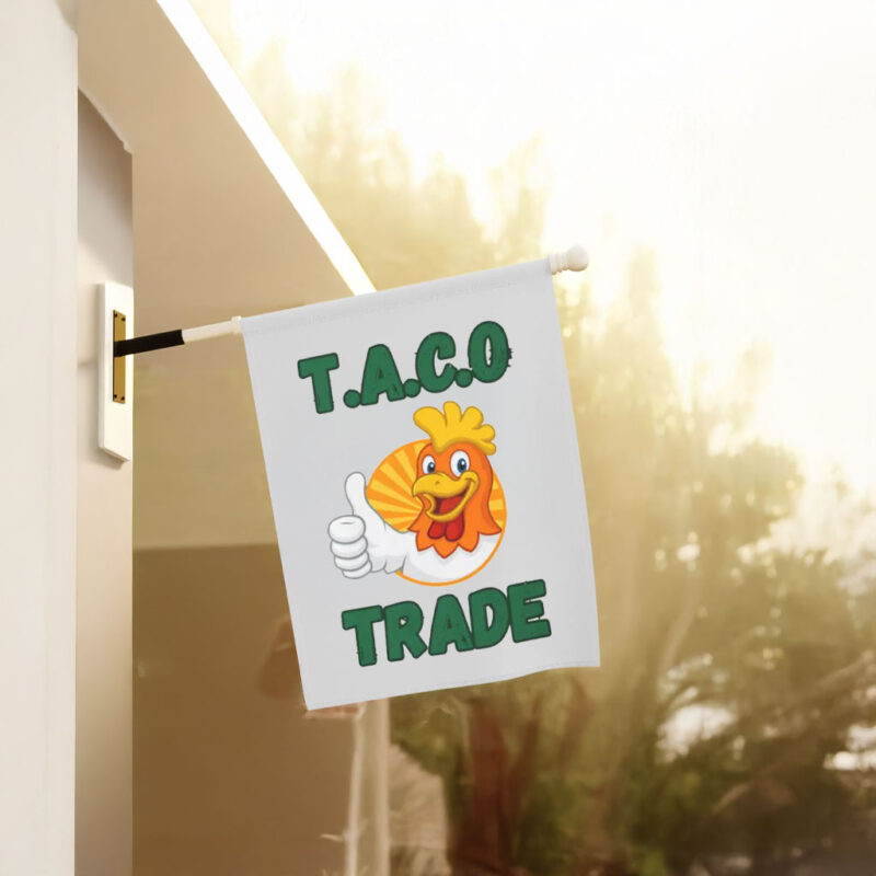 TACO TACOFunny Anti Trump, Trump Always Chickens Out Flag