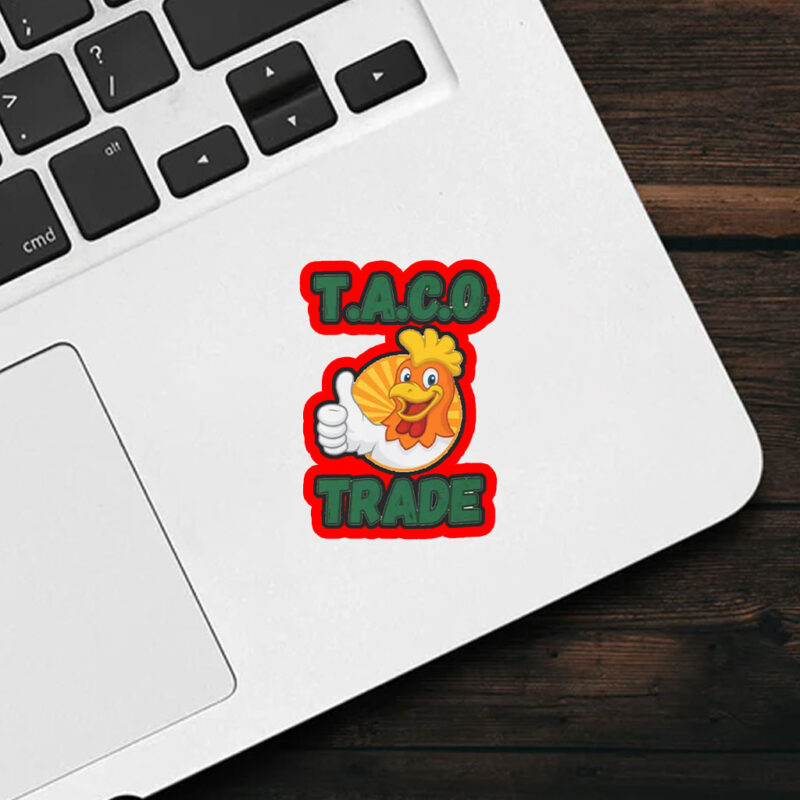 TACO TACOFunny Anti Trump, Trump Always Chickens Out Sticker, Car Magnet