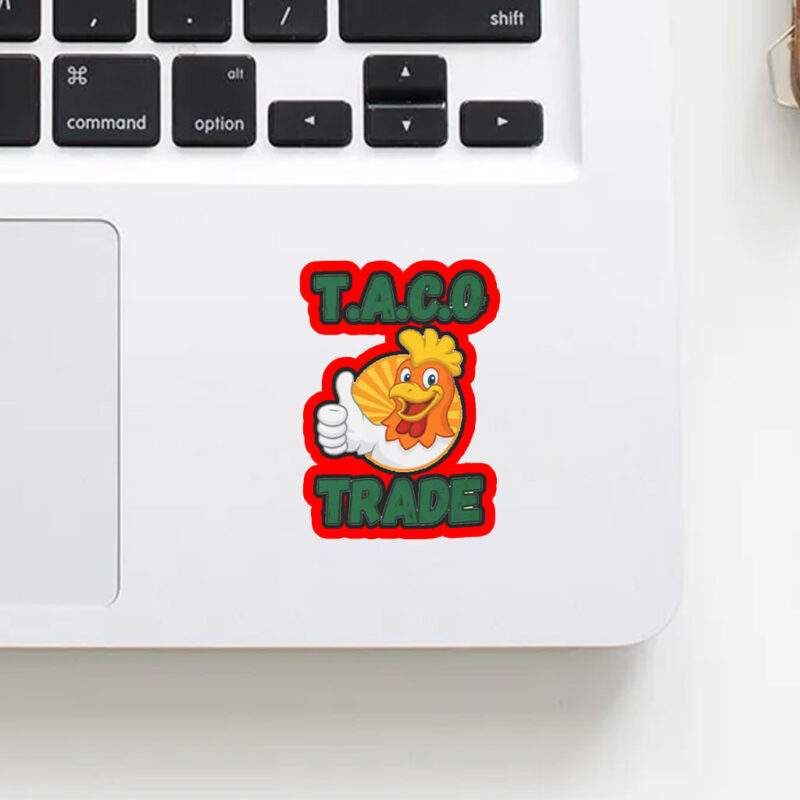 TACO TACOFunny Anti Trump, Trump Always Chickens Out Sticker, Car Magnet