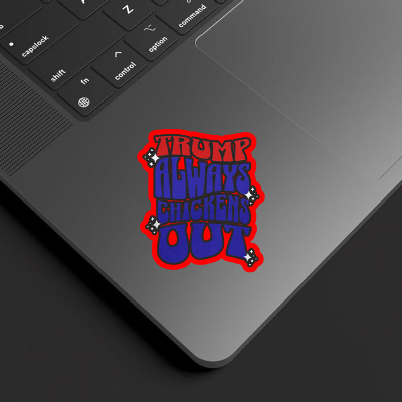 TACO Trump Always Chickens Out Political Humor Sticker, Car Magnet