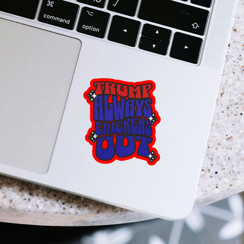 TACO Trump Always Chickens Out Political Humor Sticker, Car Magnet