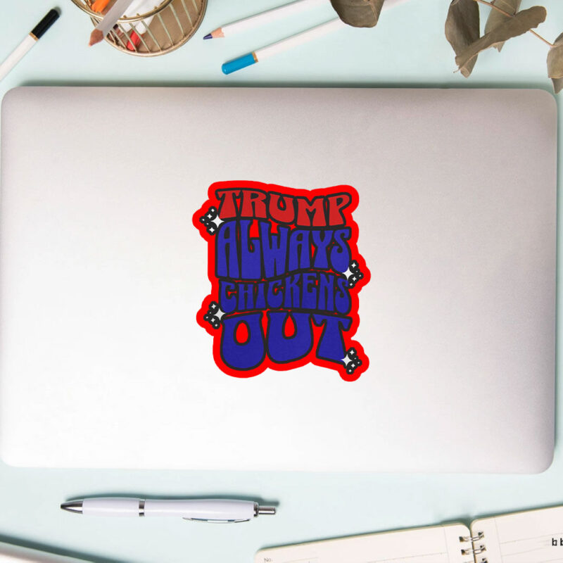 TACO Trump Always Chickens Out Political Humor Sticker, Car Magnet