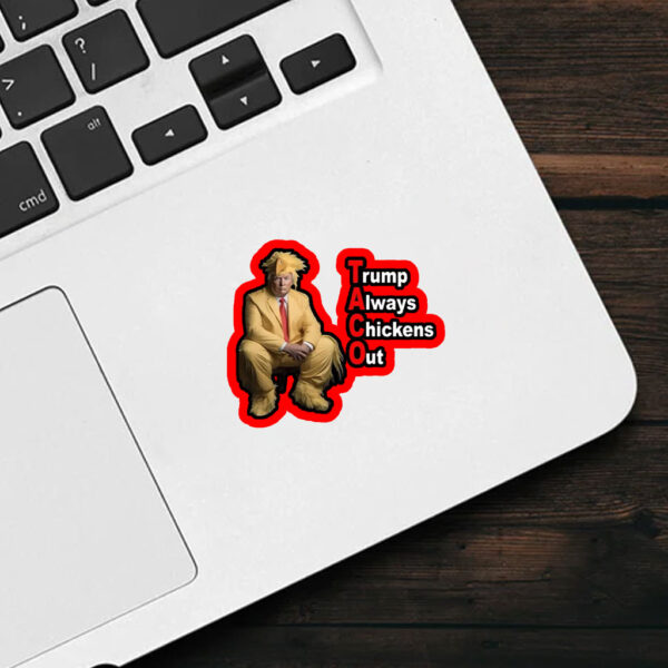 TACO Trump Always Chickens Out Sticker, Car Magnets