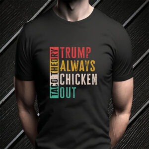 Taco Theory - Trumps Always Chicken Out, Anti Trump 2025 T-Shirt