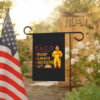 Taco Trump Always Chickens Out, Funny Political Satire Flag