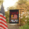 Taco Trump Always Chickens Out, We The People 2025 Flag