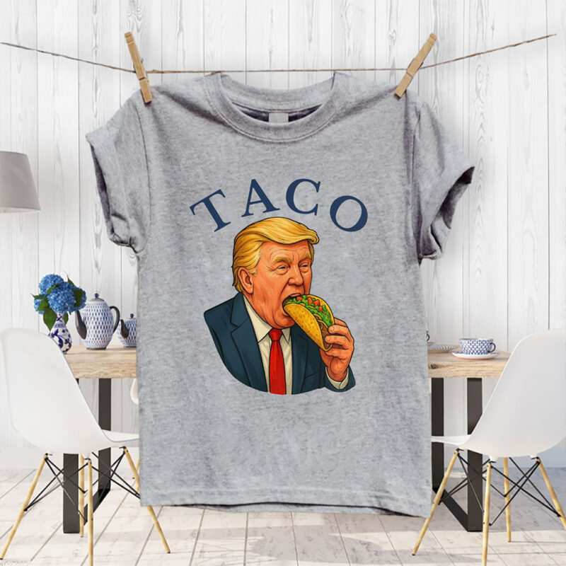 Trump Always Chickens Out – Funny Political TACO 2025 T-Shirt