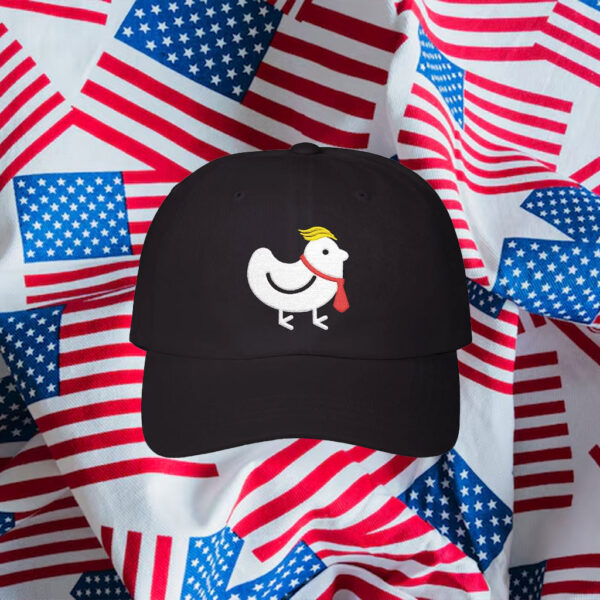 Anti-Trump-TACO-Embroidered-Hat,-Trump-Chicken-Cap,-Trump-Always-Chickens-Out