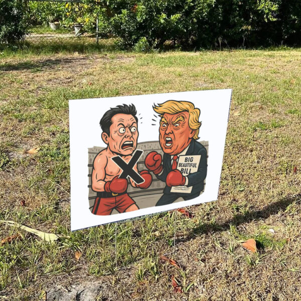Anti-Trump-vs-Anti-Elon-Musk-Yard-Sign,-Political-Shirt-Funny-Boxing-Match-Sign-us