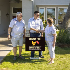 Chicken-First-Country-Last-Yard-Sign,-Funny-Anti-Trump-Political-Sign-us