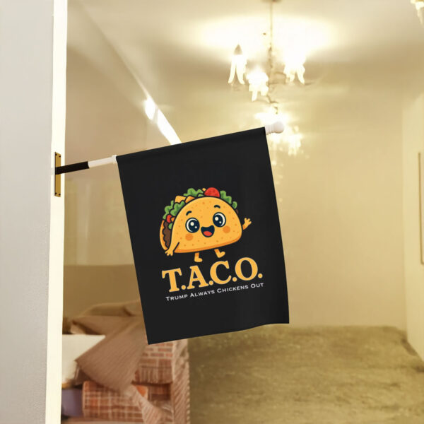 Cute-TACO-Protest-Flag,-Trump-Always-Chickens-Out-Satire,-Funny-Cartoon-Activist-Tops