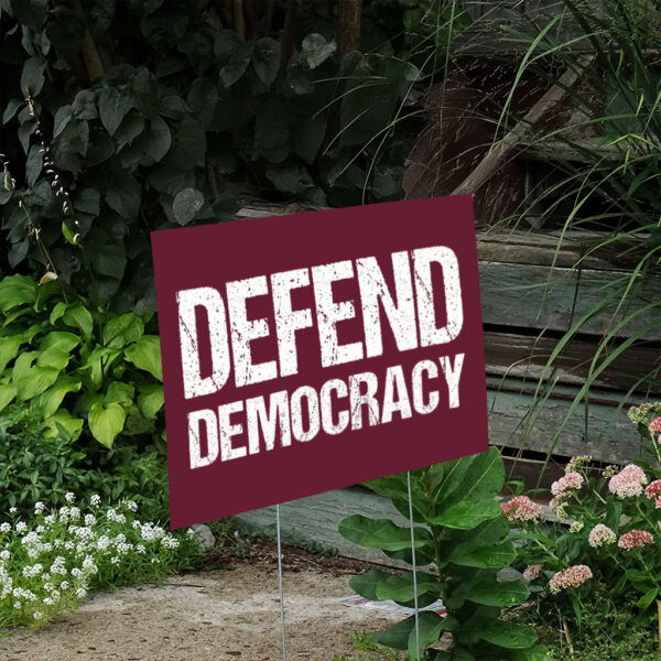 Defend-Democracy-Yard-Sign,-Anti-Trump-Yard-Signs