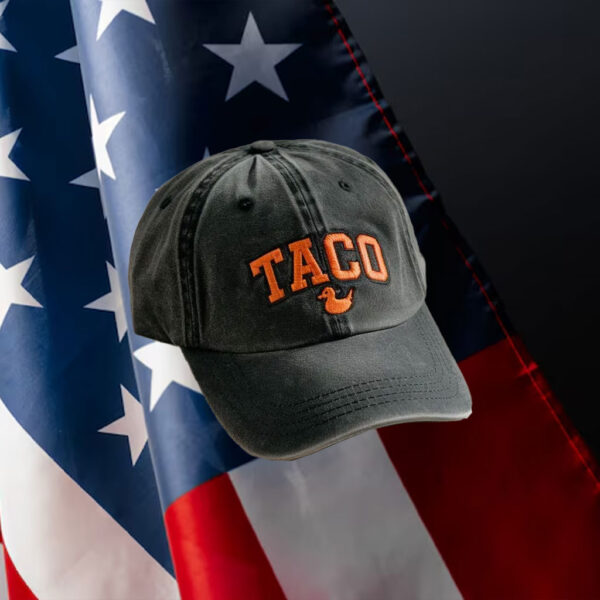 Embroidered-Taco-Trump-Always-Chickens-Out-Trucker-Washed-Cap