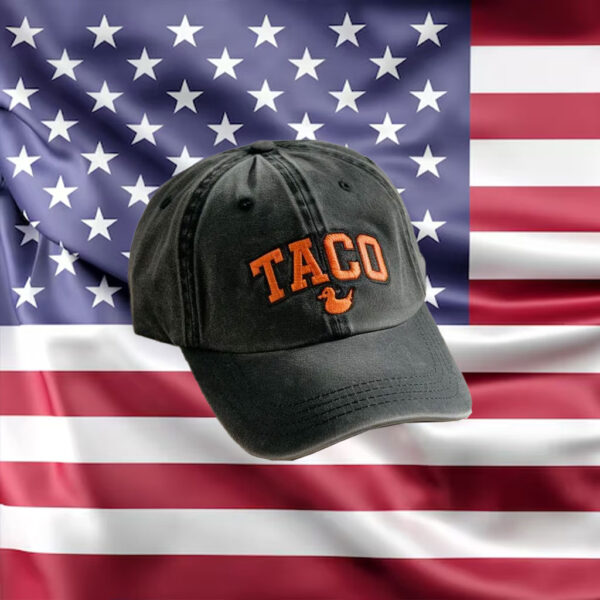 Embroidered-Taco-Trump-Always-Chickens-Out-Trucker-Washed-Cap-us