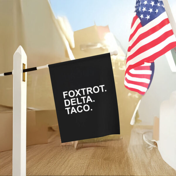 FOXTROT-DELTA-TACO-Flag,-Taco-Trump-Flag,-Resistance-Political-Protest-Flag