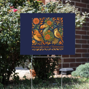 Flicker-Dodo-Titmouse-Yard-Sign,-Anti-Maga-Bird,-Subtle-Anti-Trump-Sign,-Gift-for-Democrat-usa