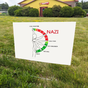 Fuck-Trump-Yard-Sign-Political-Revolt-Protest-Anti-Trump-March-Riot-Dump-Trump-Feminist-Sign-Fuck-Elon-Musk-Swasticar-Tesla-Elon-Salute-Nazi-us