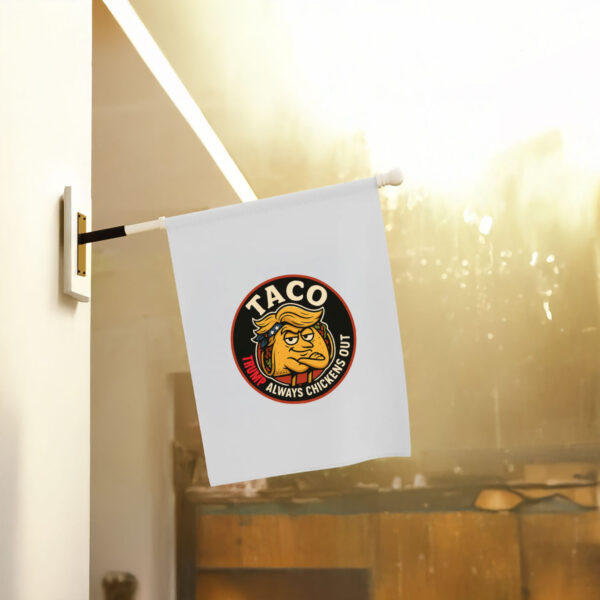 Funny-Anti-Trump-Taco-Flag-Trump-Always-Chickens-Out-Flag-Political-Humor-Flag