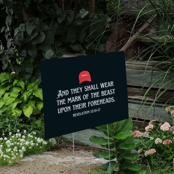 Funny-Anti-Trump-Yard-Sign,-Mark-Of-The-Beast-MAGA,-Liberal-Leftist-Political-Democrat-Gifts