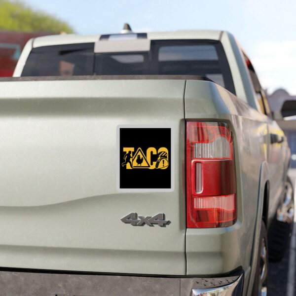 Funny-Taco-Trump-Always-Chickens-Out-Sticker,-Foodie-Gift,-Political-Humor-Stickers
