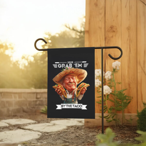 Funny-Trump-Taco-Flag,-Political-Humor-Flag,-Spicy-Meme-Flag