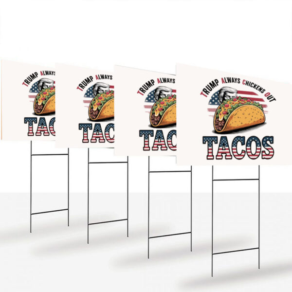 Funny-Trump-Tacos-Yard-Sign,-American-Flag-Sublimation