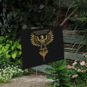 Latin-Subtle-Anti-Trump-Yard-Sign,-Trump-Is-An-Idiot-Sign,-Praeses-Noster-Stultus-Est-Sign,-Roman-Eagle-Political-Satire-Yard-Sign-us