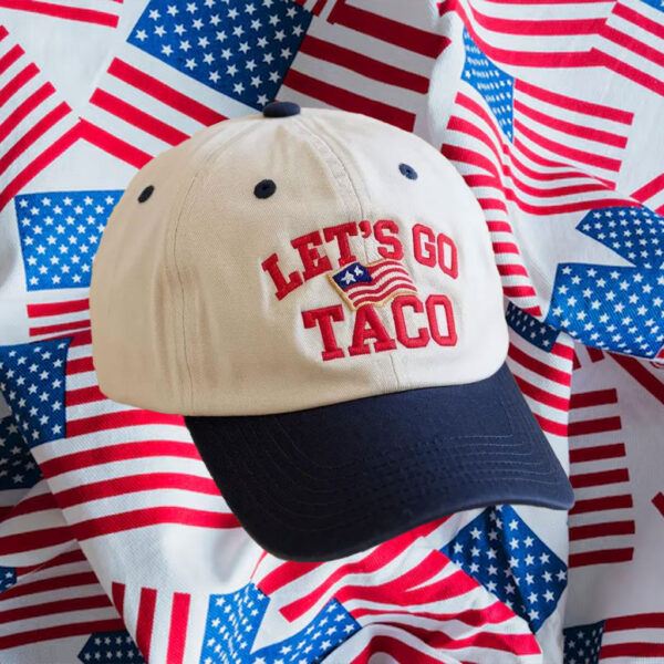 Let's-Go-TACO-Hat,-Embroidered-Let's-Go-Taco-Hat,-TACO-Trump-Always-Chickens-Out-Hat