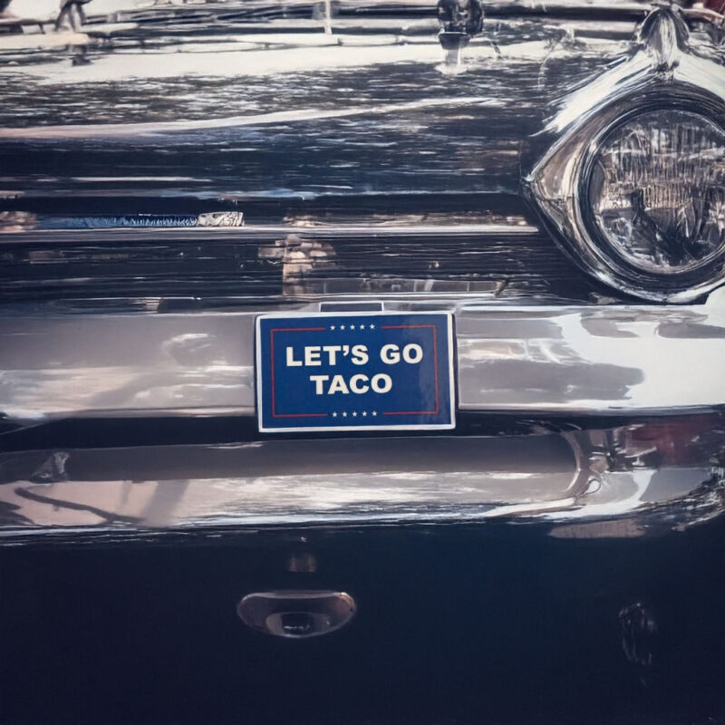Let’s Go TACO Sticker, Trump Parody Political Sticker