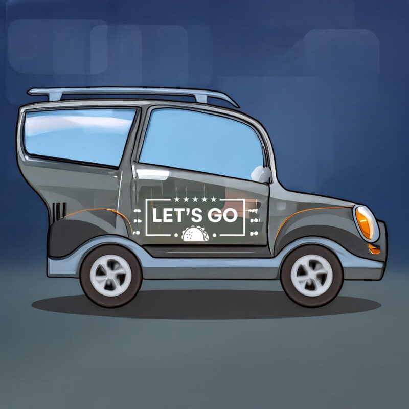 Let's Go TACO - Trump Always Chickens Out Vinyl Decal