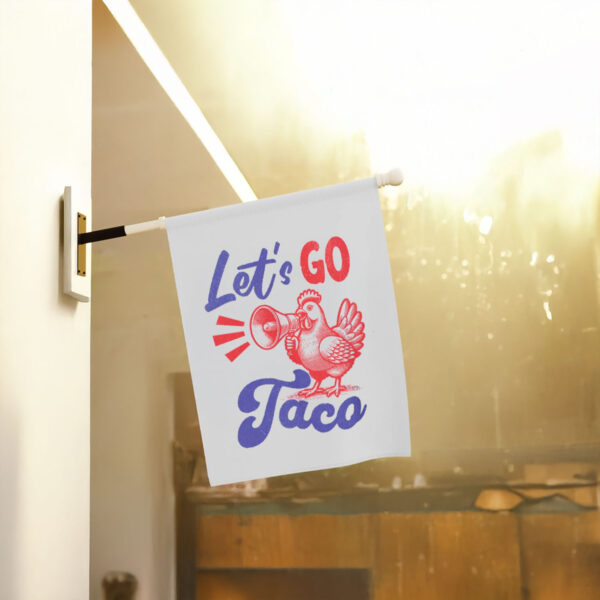 Let's-Go-Taco-Protest-Flag,-Funny-Political-Chicken-Meme,-Anti-Maga-us