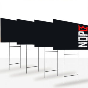 No-Kings-in-America-Yard-Sign,-Social-Justice-Sign