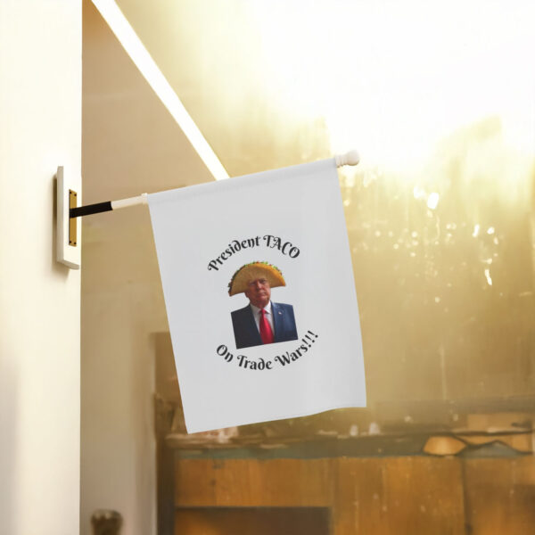 President-TACO-Humor-Flag,-Trump-Tariffs-Chicken-Out-Flags