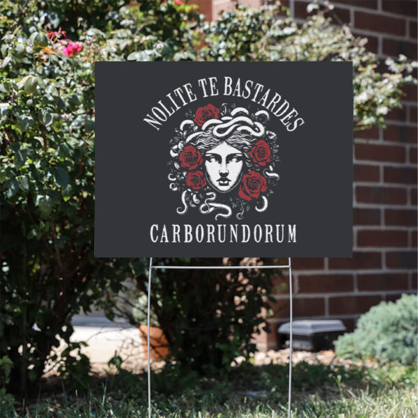 Resistance-Yard-Sign,-Nolite-Te-Bastardes-Carborundorum-Sign,-Retro-Feminist-Sign