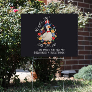 Silly-Goose-Fourth-of-July-Yard-Sign,-Funny-Anti-Trump-American-Fourth-of-July-Sign