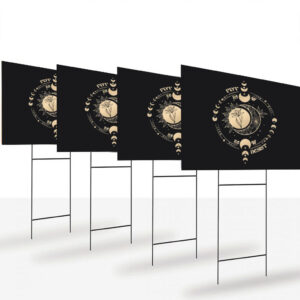 Subtle-Anti-Fascist-FDT-Celestial-Moon-Political-Yard-Sign,-8647-Anti-Trump-Fascism-Sign