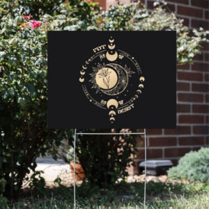 Subtle-Anti-Fascist-FDT-Celestial-Moon-Political-Yard-Sign,-8647-Anti-Trump-Fascism-Sign-usa
