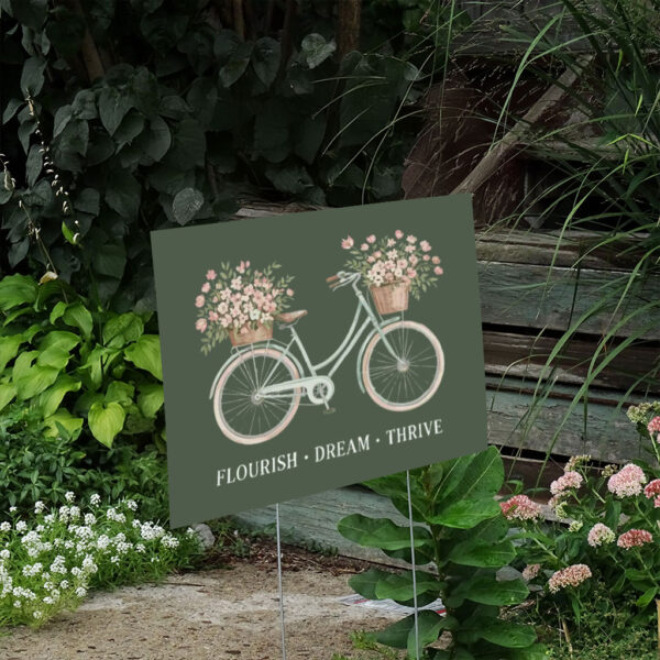 Subtle-Anti-Trump-Flourish-Dream-Thrive-Yard-Sign,-FDT-Sign,-Political-Activist-Gift,-Inspirational-&-Motivational-Signs