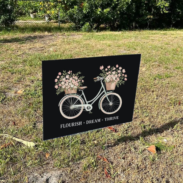 Subtle-Anti-Trump-Flourish-Dream-Thrive-Yard-Sign,-Spring-Floral-Bicycle-us