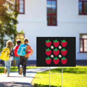 Subtle-Anti-Trump-Yard-Sign,-Daisy-Strawberry-Sign,-Funny-Trump-Sucks-Sign,-Anti-Trump-Gift