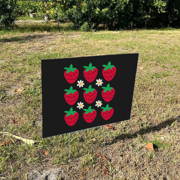 Subtle-Anti-Trump-Yard-Sign,-Daisy-Strawberry-Sign,-Funny-Trump-Sucks-Sign,-Anti-Trump-Gifts