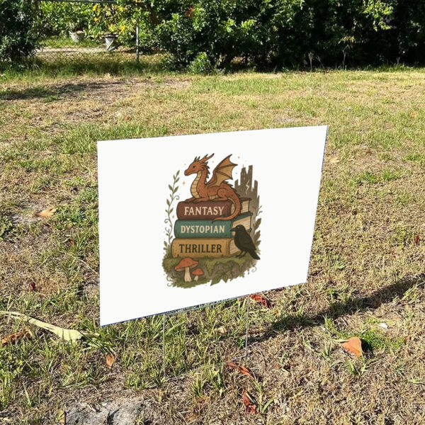 Subtle-Anti-Trump-Yard-Sign,-FDT-Book-Lover-Sign,-Political-Merch,-Foxtrot-Delta-Tangos