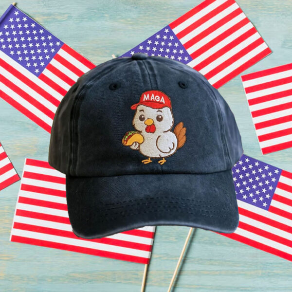 TACO-Chicken-Embroidered-Hat,-Let's-Go-TACO-Cap,-Activism-Gift,-Subtle-Fdt-Hat